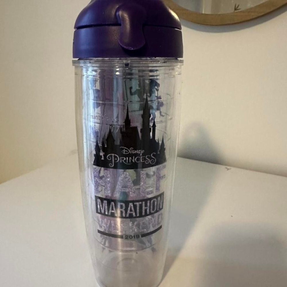 Disney Princess purple water bottle Half Marathon Weeknd 2019